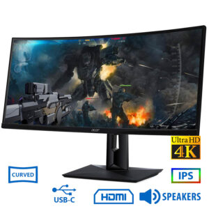 Used Monitor CZ340CK Curved LED/Acer/34\"Utra HD 4K/3840x2160/Black/w/Speakers/DP & HDMI & USB Type-C