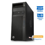 HP Z440 Tower Xeon E5-1630v3(4-Cores)/16GB DDR4/1TB/Nvidia 4GB/DVD/8P Grade A+ Workstation Refurbish