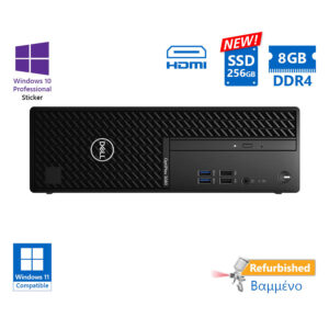Dell 3080 SFF i5-10505/8GB DDR4/256GB SSD New/DVD/10P Grade A Refurbished PC