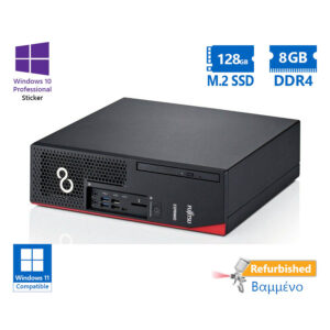 Fujitsu D738 SFF i3-9100/8GB DDR4/128GB M.2 SSD/No ODD/10P Grade A+ Refurbished PC