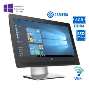 HP ProOne 400G2 AIO WiFi w/Monitor 20”/i5-6500T/8GB DDR4/256GB SSD/DVD/Webcam/10P Grade A Refurbishe