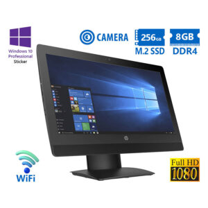 HP (A-) ProOne 600G3 AIO WiFi w/Monitor 21.5”FHD/i5-7500/8GB DDR4/256GB M.2 SSD/No ODD/Webcam/10P Gr
