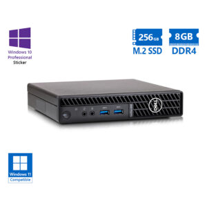 Dell Optiplex 5080 DM i3-10100T/8GB DDR4/256GB M.2 SSD/No ODD/10P Grade A Refurbished PC