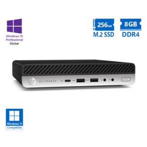 HP EliteDesk 800G5 DM i5-9500T/8GB DDR4/256GB M.2 SSD/No ODD/10P Grade A Refurbished PC