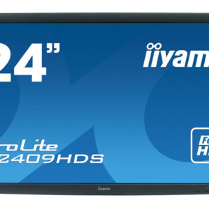 IIYAMA used οθόνη B2409HDS LED, 24" 1920x1080, VGA/HDMI/DVI, χωρίς βάση, Grade A