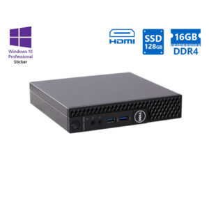 Dell Optiplex 3050 DM i3-6100T/16GB DDR4/128GB SSD/No ODD/10P Grade A Refurbished PC