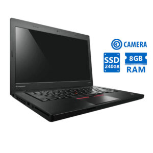 Lenovo (A-) ThinkPad T450 i5-5300U/14”/8GB DDR3/240GB SSD/No ODD/Camera/8P Grade A- Refurbished Lapt