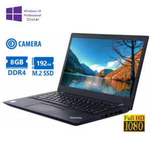 Lenovo (A-) ThinkPad T460s i5-6200U/14”FHD/8GB DDR4/192GB M.2 SSD/No ODD/Camera/10P Grade A- Refurbi