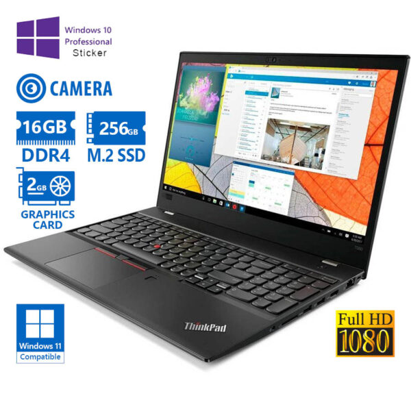 Lenovo ThinkPad T580 i7-8550U/15.6\"FHD/16GB DDR4/256GB M.2 SSD/No ODD/GeForce MX150 2GB/Camera/10P G - Image 1