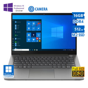 Lenovo (A-) ThinkBook 14 G2 ITL i7-1165G7/14\"FHD/16GB DDR4/512GB M.2 SSD/No ODD/Camera/10P Grade A-