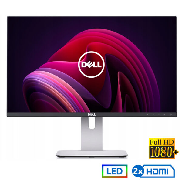 Used Monitor U2415 LED/Dell/24\"FHD/1920x1200/Wide/Silver/Black/2xHDMI & DP & mini DP & USB 3.0 HUB - Image 1