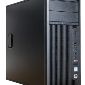 HP WorkStation Z240 MT, Refurbished Grade A Repainted, i7-6700, 16GB, 240GB SSD/256GB M.2, DVD-RW, K620, FreeDOS