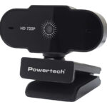 POWERTECH web camera PT-1426, 0.9MP, 720p HD, fixed εστίαση, 1.5m, μαύρη