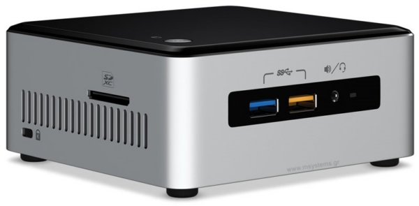 Intel NUC Kit NUC6I3SYΚ i3-6100U/4GB/128GB NVMe - Image 1