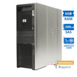 HP Z600 Tower Xeon X5550(4-Cores)/8GB DDR3/300GB SAS/ATI 1GB/DVD/7P Grade A+ Workstation Refurbished