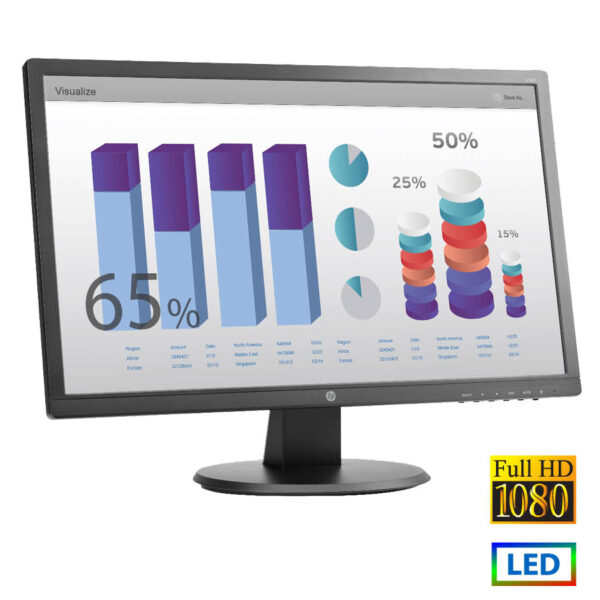 Used Monitor V243 LED/HP/24\"FHD/1920x1080/Wide/Black/D-SUB & DVI-D - Image 1