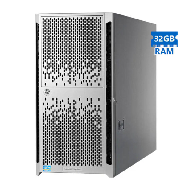 Refurbished Server HP ML350P G8 Tower E5-2609/32GB DDR3/No HDD/DVD/16xSFF/2xPSU - Image 1