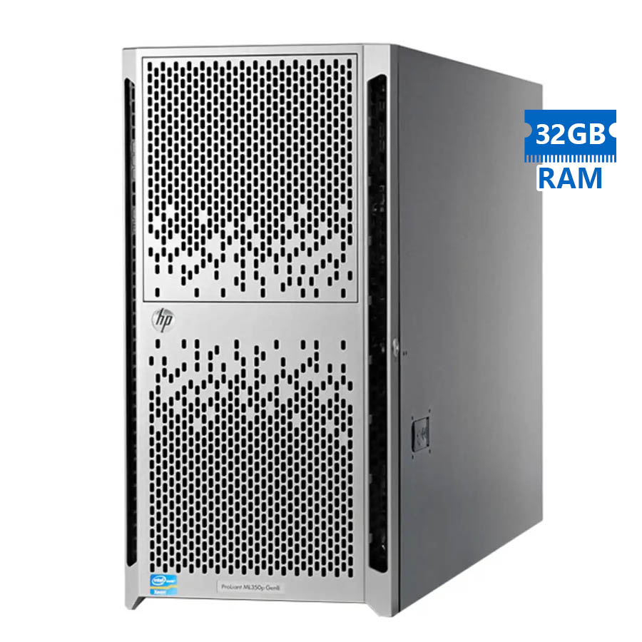 101048_1 Refurbished Server HP ML350P G8 Tower E5-2620v2/32GB DDR3/No HDD/DVD/8xSFF/2xPSU - Image 1