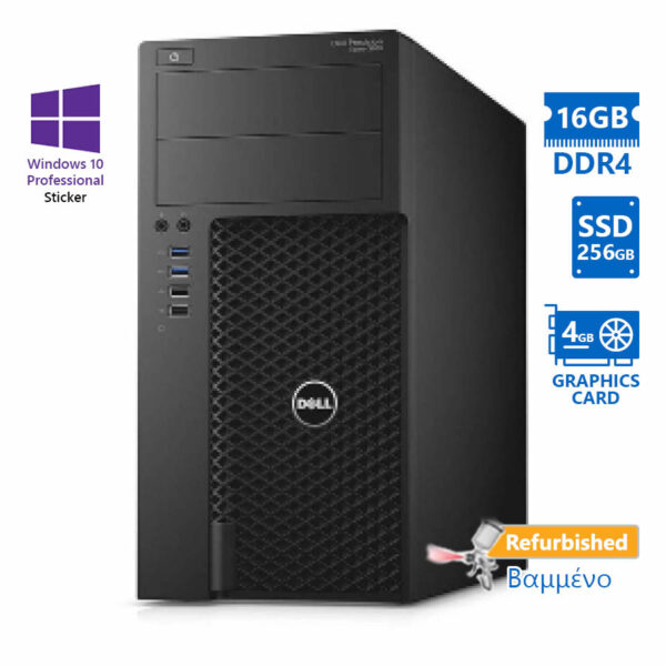 Dell Precision 3620 Tower i7-7700/16GB DDR4/256GB SSD/No ODD/Nvidia 4GB/10P Grade A+ Workstation Ref - Image 1