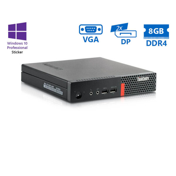 Lenovo ThinkCentre M710q Tiny i3-6100T/8GB DDR4/500GB/No ODD/10P Grade A Refurbished PC - Image 1