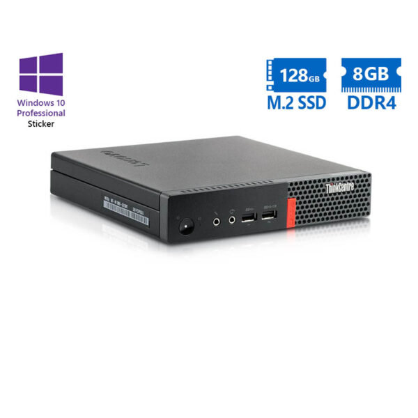 Lenovo ThinkCentre M710q Tiny G4560T/8GB DDR4/128GB M.2 SSD/No ODD/10P Grade A Refurbished PC - Image 1