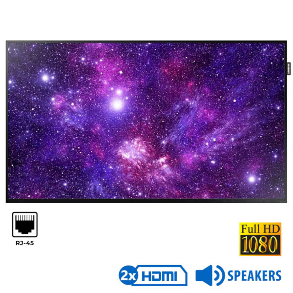 Used Signage Display LH55DCE Samsung/55\"FHD/1920x1080/Black/w/Speakers/DVI-D & 2xHDMI & RJ45 - Image 1
