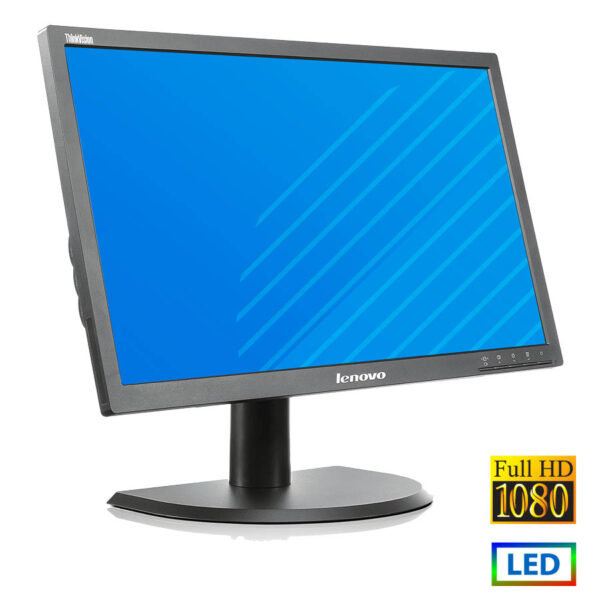 Used Monitor LT2323p LED/Lenovo/23\"FHD/1920x1080/Wide/Black/D-SUB & DVI-D & DP & USB HUB - Image 1