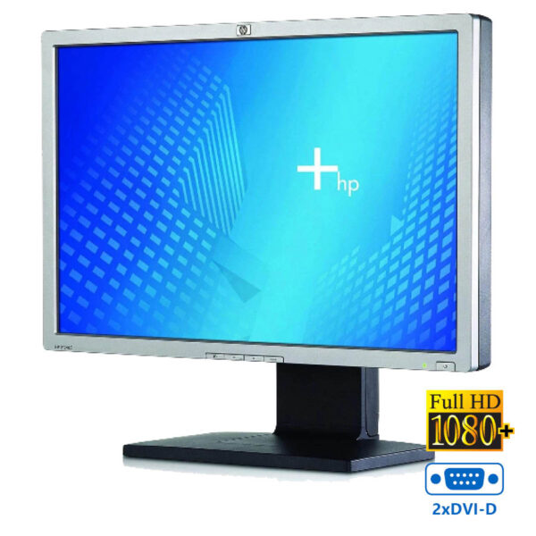 Used Monitor LP2465 TFT/HP/24\"/1920x1200/Wide/Silver/Black/2xDVI-D & USB hub - Image 1