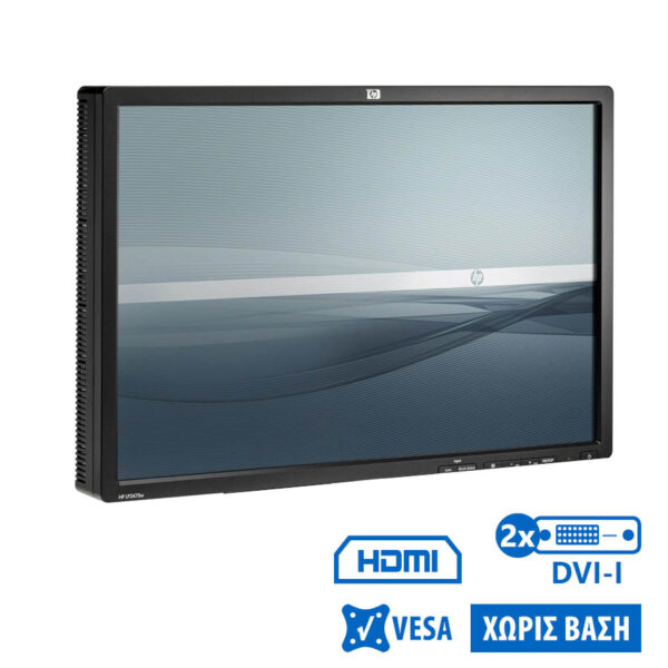 Used (A-) Monitor LP2475W TFT/HP/24\"/1920x1200/Wide/Black/No Stand/Grade A-/2xDVI-Ι & DP & S-Video & - Image 1