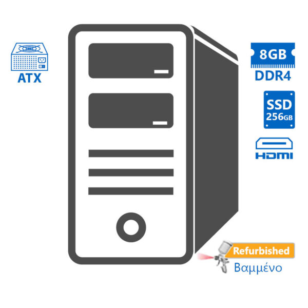 OEM Tower i3-7100T/8GB DDR4/256GB SSD/DVD/Grade A+ Workstation Refurbished PC - Image 1
