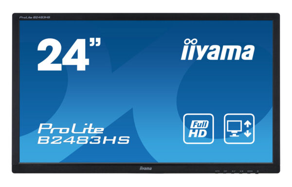 IIYAMA used οθόνη B2483HS LED, 24" Full HD, VGA/HDMI/DisplayPort, χωρίς βάση, Grade A - Image 1