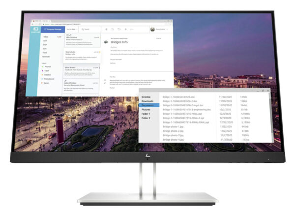 HP used οθόνη E23G4 LED IPS, 23" 1920x1080 VGA/HDMI/DisplayPort, Grade B - Image 1