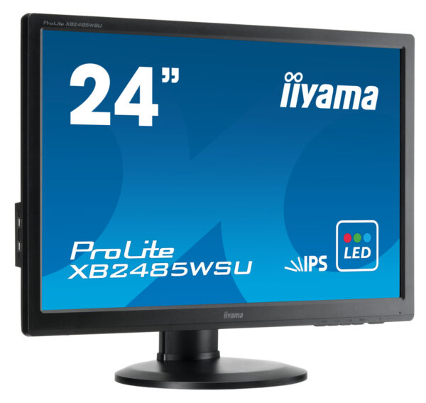 IIYAMA used οθόνη XB2485WSU LED IPS, 24.1", VGA/DVI/DisplayPort, Grade B - Image 1