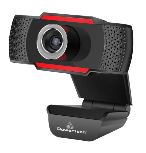 POWERTECH web camera PT-1078, 2.0MP Full HD, Plug & Play, 1.35m, μαύρη - Image 1