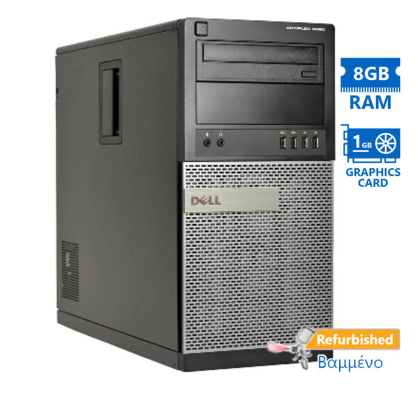 Dell 9020 Tower i7-4790/8GB DDR3/500GB/ATI 1GB/DVD/7P Grade A+ Refurbished PC - Image 1