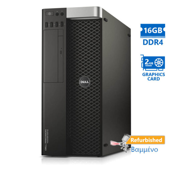 Dell Precision 5810 E5-1620v3(4-Cores)/16GB DDR4/1TB/Nvidia 2GB/No ODD/8P Grade A+ Workstation Refur - Image 1