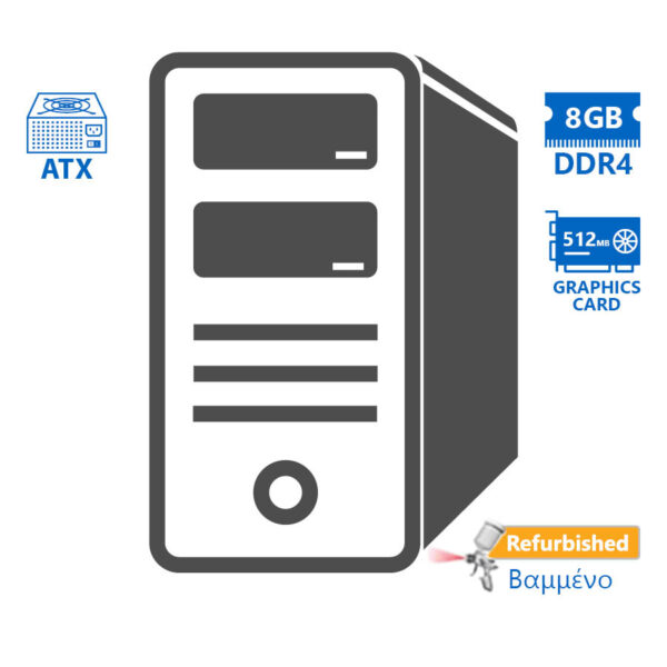 OEM Tower i3-3220/8GB DDR4/320GB/ATI 512MB/DVD/7P Grade A+ Refurbished PC - Image 1