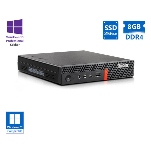 Lenovo ThinkCentre M920q Tiny i5-8500T/8GB DDR4/256GB SSD/No ODD/10P Grade A Refurbished PC - Image 1