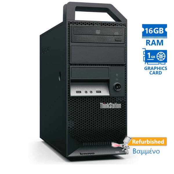 Lenovo Thinkstation E31 Tower Xeon E3-1220v2/16GB DDR3/500GB/Nvidia 1GB/DVD/7P Grade A+ Workstation - Image 1