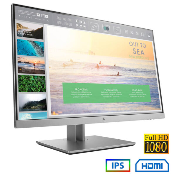 Used (A-) Monitor E233 IPS LED/HP/23\"FHD/1920x1080/Wide/Black/Grade A-/D-SUB & DP & HDMI - Image 1