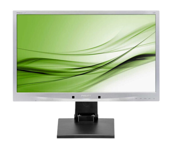 PHILIPS used οθόνη 241B4 LED, 24" 1920x1080 VGA/DVI/DisplayPort, με universal stand, Grade A - Image 1