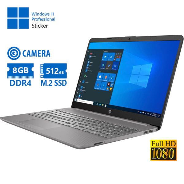 HP 250 G9 i5-1235U/15.6\"FHD/8GB DDR4/512GB M.2 SSD/No ODD/Camera/11P Grade A Refurbished Laptop - Image 1
