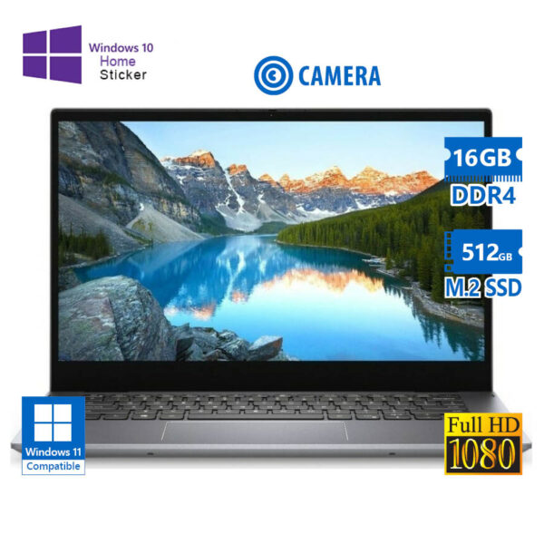 Dell Inspiron 5410 i7-11390H/14\"FHD/16GB DDR4/512GB M.2 SSD/No ODD/Camera/10H Grade A Refurbished La - Image 1