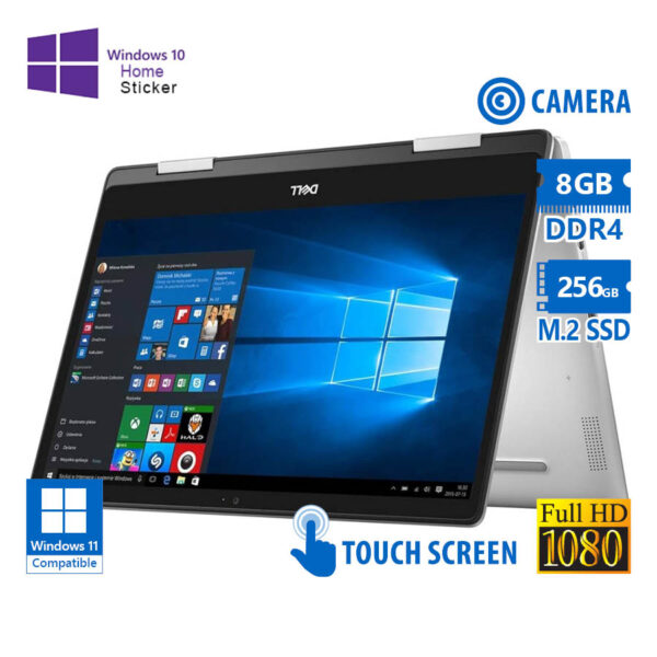 Dell Inspiron 5482 Hybrid (2 in 1) i5-8265U/14\"FHD Touchscreen/8GB DDR4/256GB M.2 SSD/No ODD/Camera/ - Image 1
