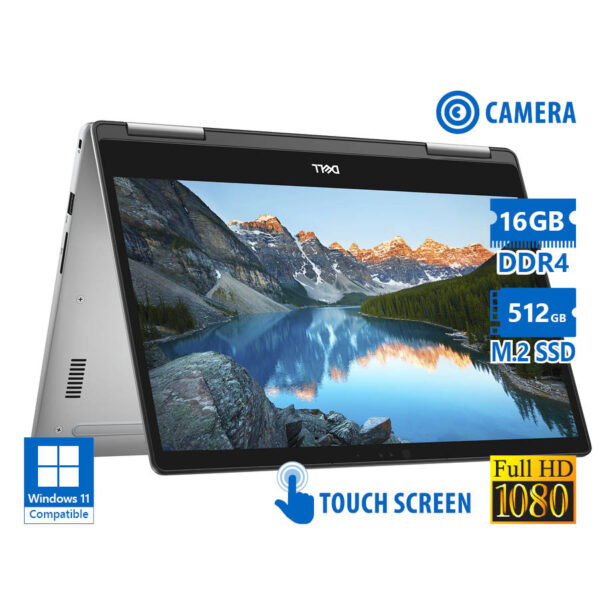 Dell Inspiron 7373 Hybrid (2 in 1) i7-8550U/13.3\"FHD Touchscreen/16GB DDR4/512GB M.2 SSD/No ODD/Came - Image 1