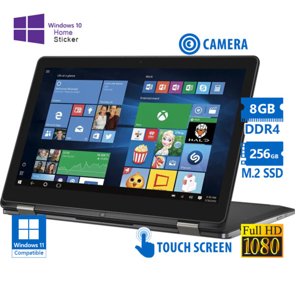 Dell Inspiron 7568 Hybrid (2 in 1) i5-8265U/15.6\"FHD Touchscreen/8GB DDR4/256GB M.2 SSD/No ODD/Camer - Image 1