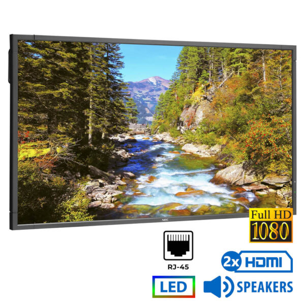 Used Display E705 LED/NEC/70\"FHD/1920x1080/Black/w/Speakers/Grade B/D-SUB & DVI-D & DP & 2xHDMI & RJ - Image 1