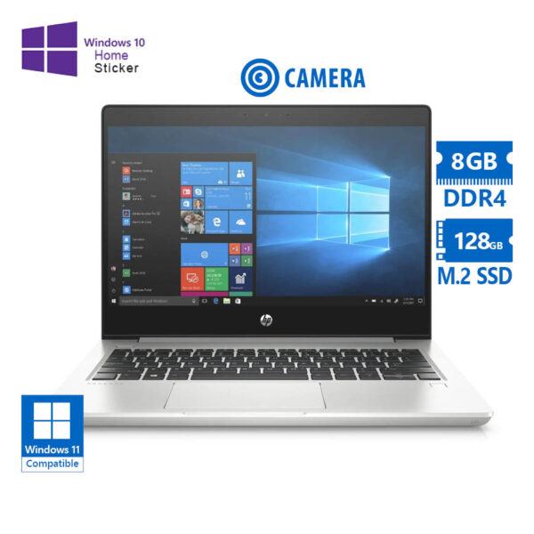 HP (A-) ProBook 430 G6 i3-8145U/13.3”/8GB DDR4/128GB M.2 SSD/No ODD/Camera/10H Grade A- Refurbished - Image 1