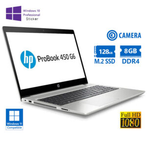 HP (A-) Probook 450 G6 i3-8145U/15.6\"FHD/8GB DDR4/128GB M.2 SSD/No ODD/Camera/10P Grade A- Refurbish