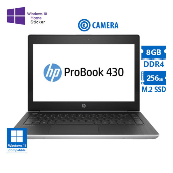 HP ProBook 430 G6 i3-8130U/13.3”/8GB DDR4/256GB M.2 SSD/No ODD/Camera/10H Grade A Refurbished Laptop - Image 1